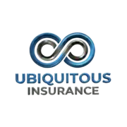 Ubiquitous Insurance Blue Transparent Logo.